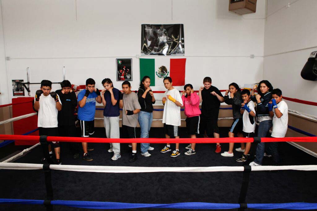 Dallas Fight Club | Youth Boxing Class | Student Ringside Picture